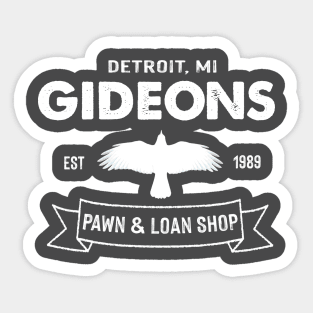 Gideons Pawn & Loan Shop Sticker
